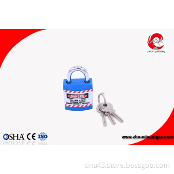 Steel Shackle Length Jacket Safety Lockout Padlock with Chrome Plating